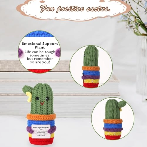 Cactus Funny Positive 13 cm Crochet
