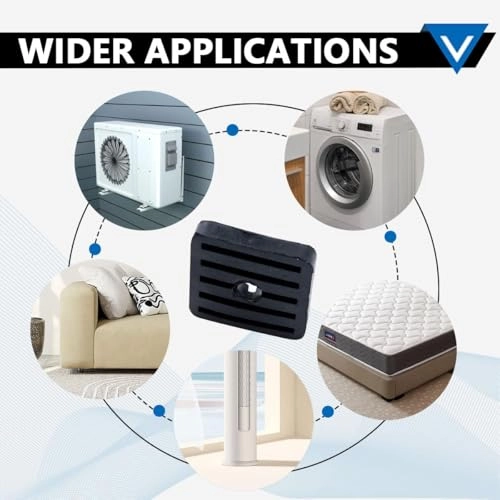 Mini Split Anti-Vibration Pad - Air Conditioners Mini Split Units Compressors Washing Machines Sofas Beds