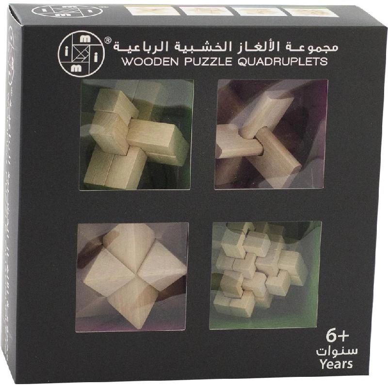 Non Branded Quadruplets - Set of 4 Wood 6 Years and Above