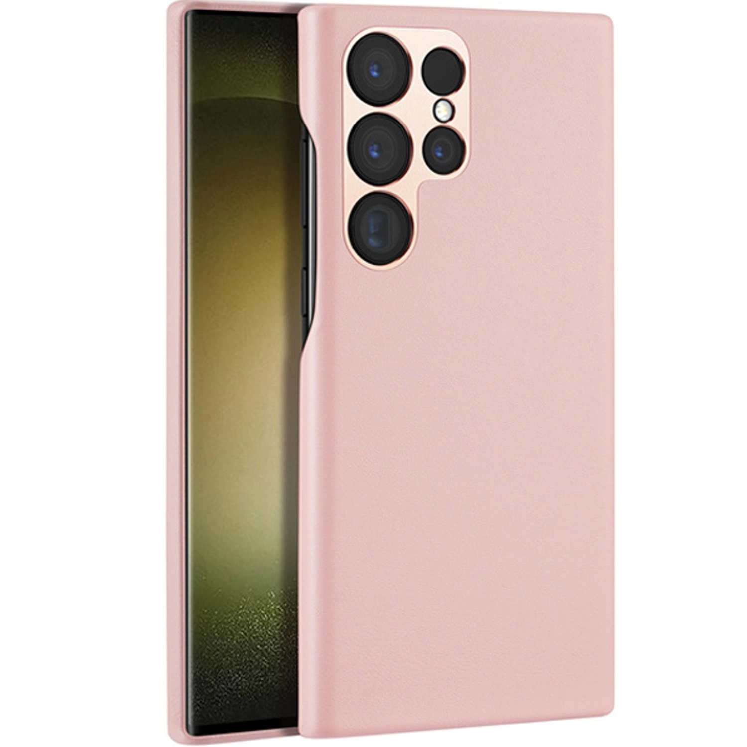 Grit Series Case - PU Leather Back Case for Samsung Galaxy S23 Ultra