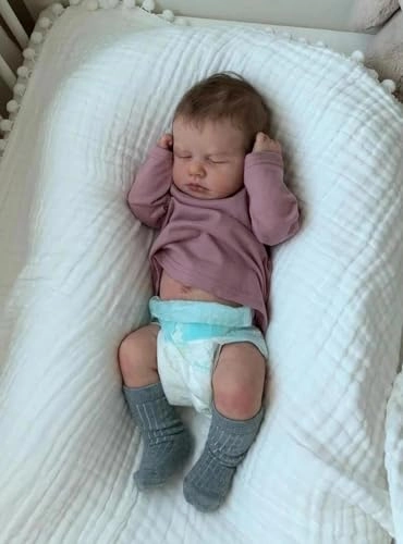 Reborn Baby Doll - 18 Inch Silicone Vinyl Rooted Hair Bundle