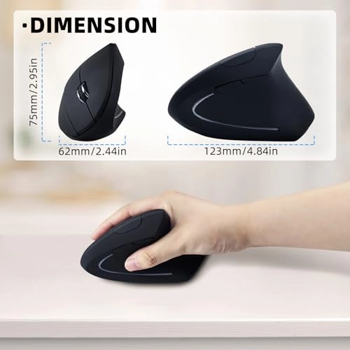 Vertical Ergonomic Mouse - USB