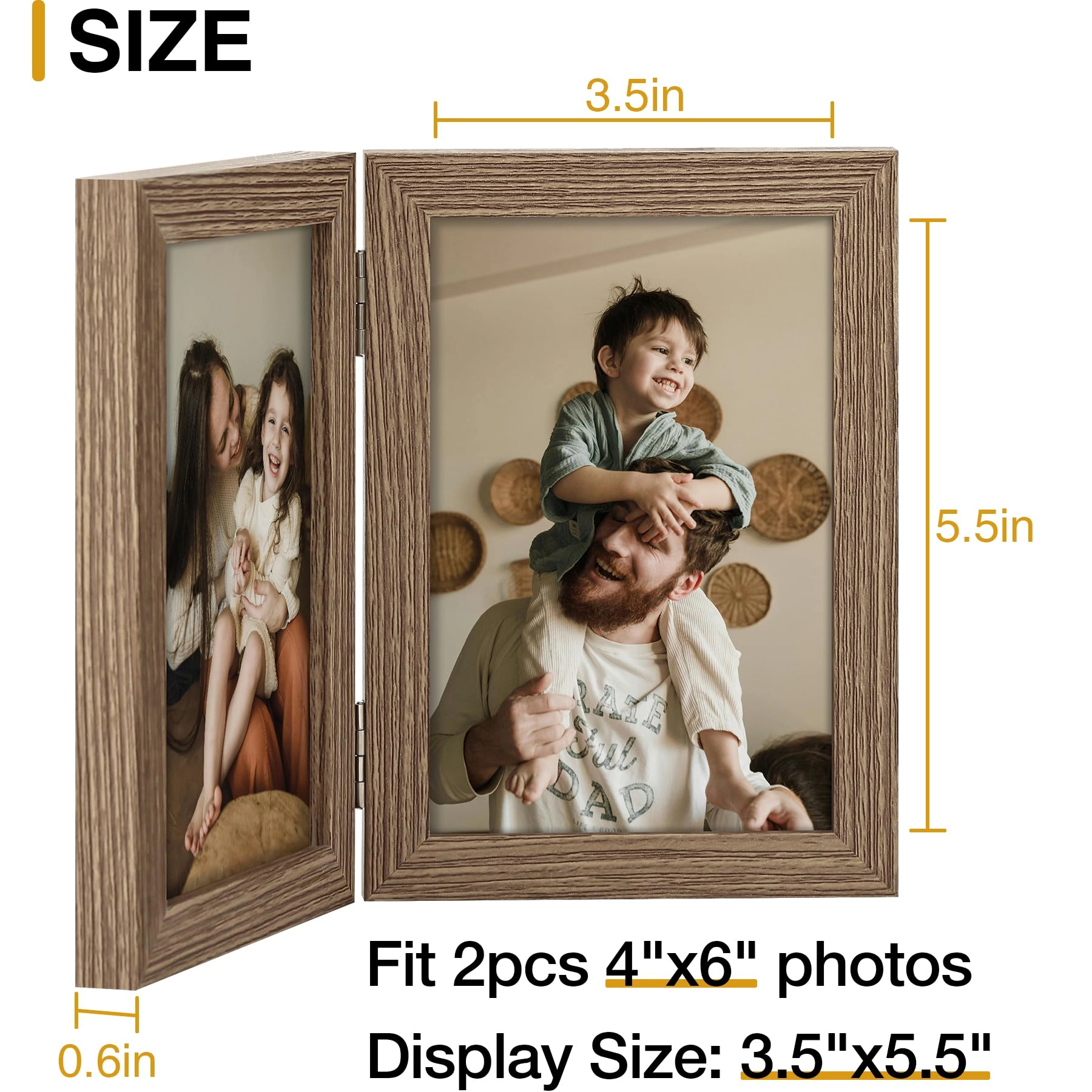 Double 6x4 Picture Frame