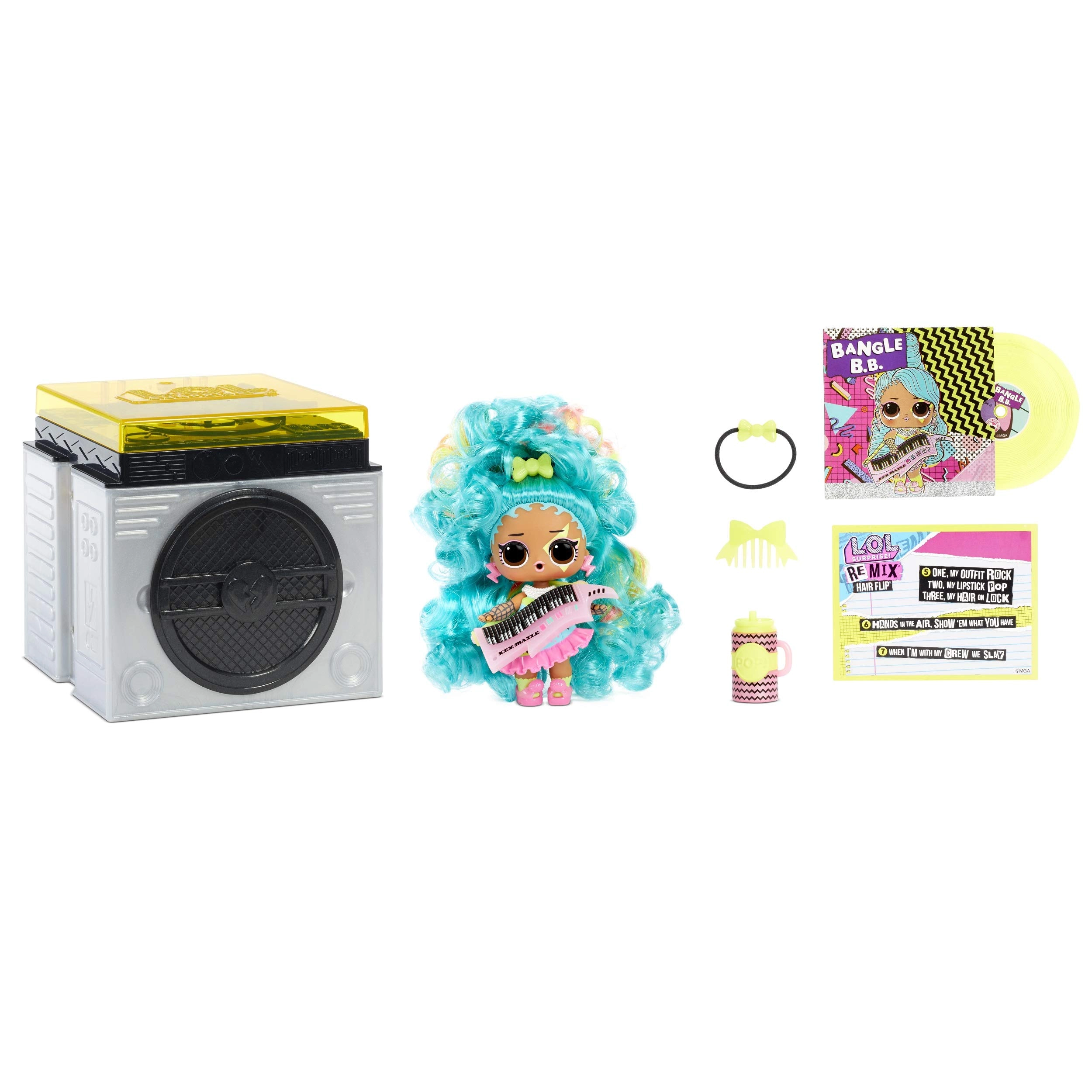 MGA Entertainment Remix Hair Flip - 15 Surprises Plays Music