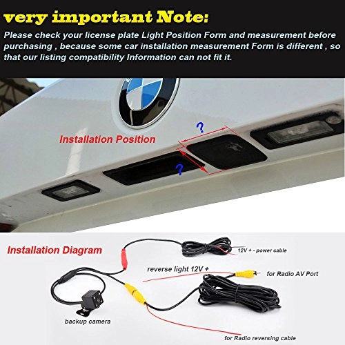 HD Color CCD Waterproof Vehicle Car Rear View Backup Camera - RCA 1280*720 Pixels