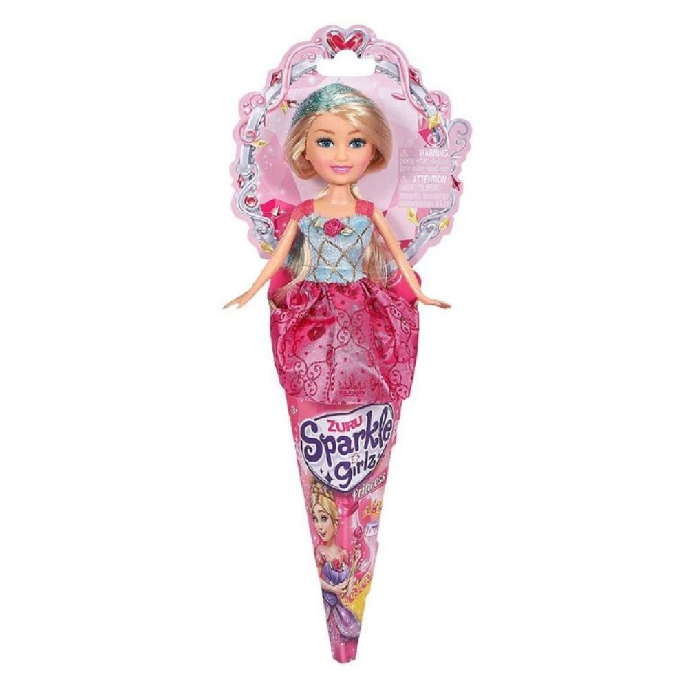 Sparkle Girlz Princess Cone Dolls - Super Sparkly Long Soft Hair