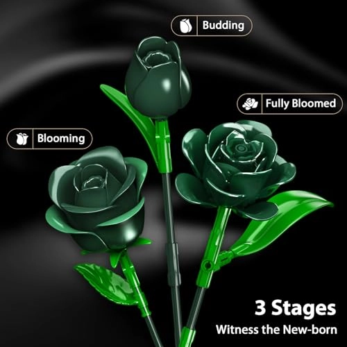Bouquet Building - Green Rose 523 pcs