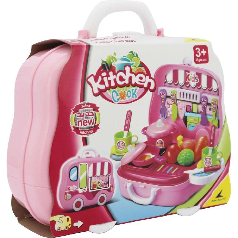Non Branded Little Chef Set in Car Shape Suitcase (008915A)