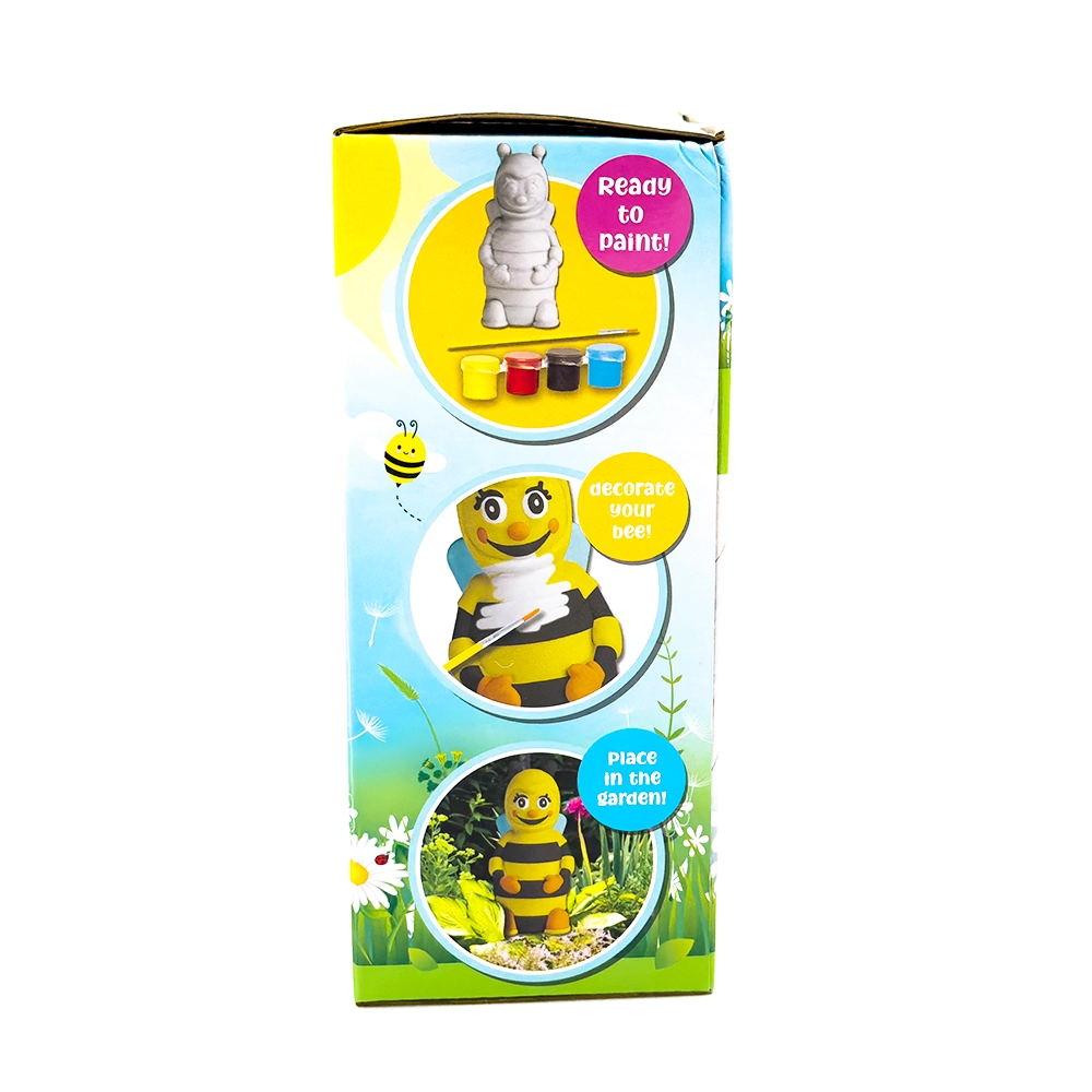 Paint Your Own Garden Bee Kit - 1 bee figurine 4 paints 1 brush