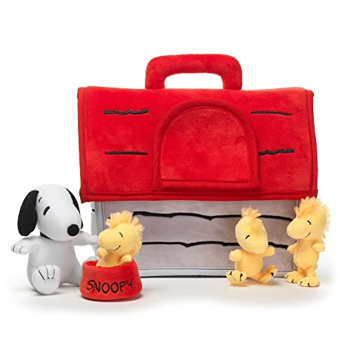 Snoopy doghouse - Interactive Plush + Snoopy + Woodstock + Doggie bowl