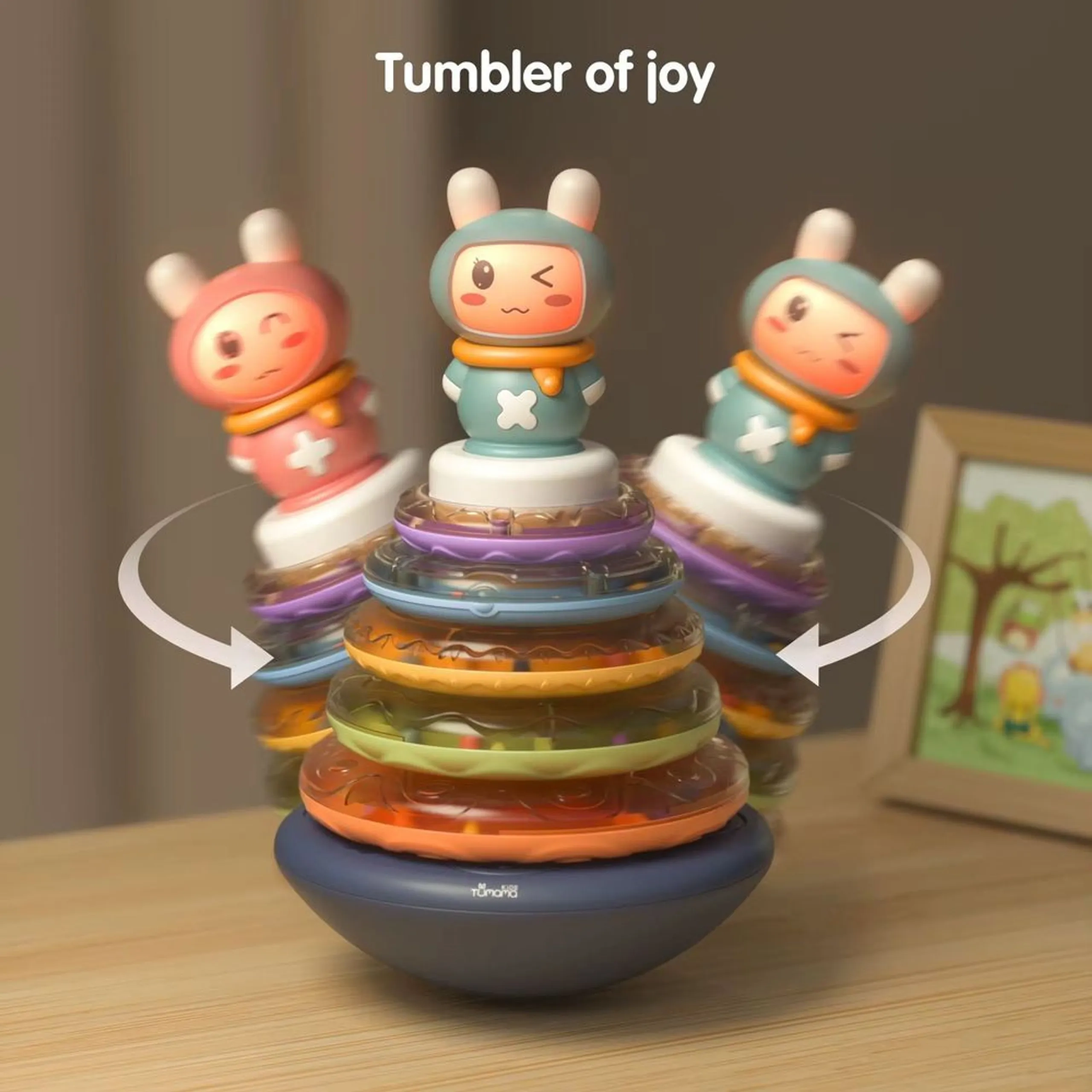 Maxims Light Up Sensory Musical Stacking Rings - 6 months+