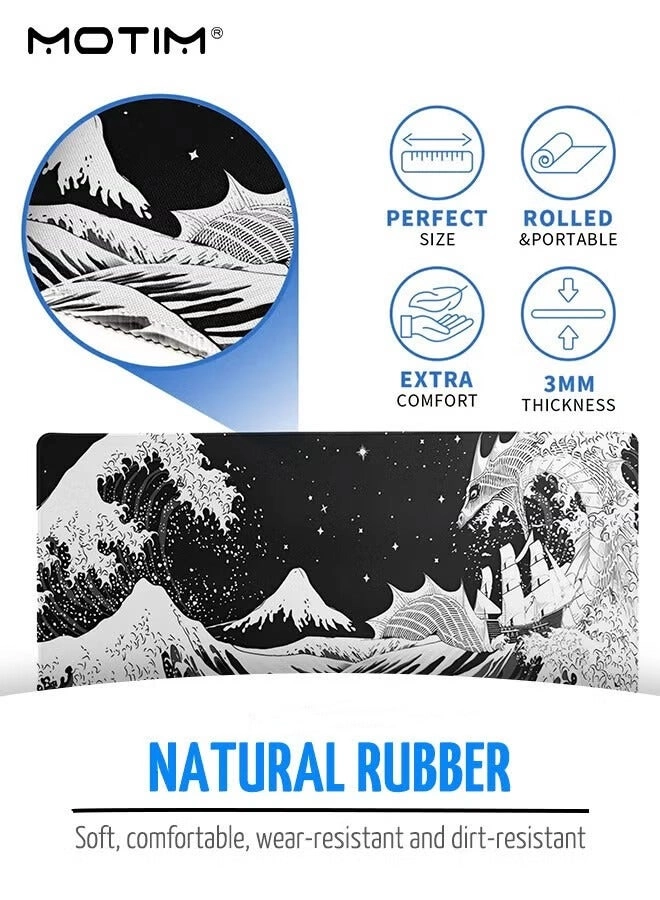 Extended Cloth Gaming Mouse Pad - 90x40 cm