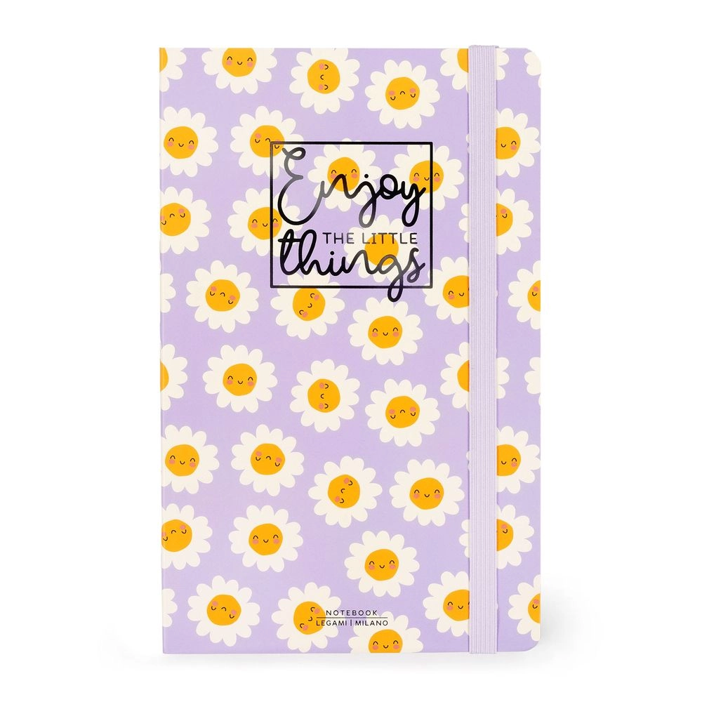 Legami Daisy Photo Notebook Medium - Lined 164 Pages