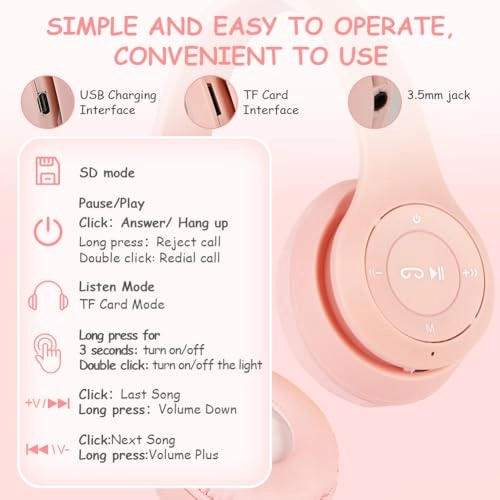 Kids Bluetooth Headphones Wireless Headphone