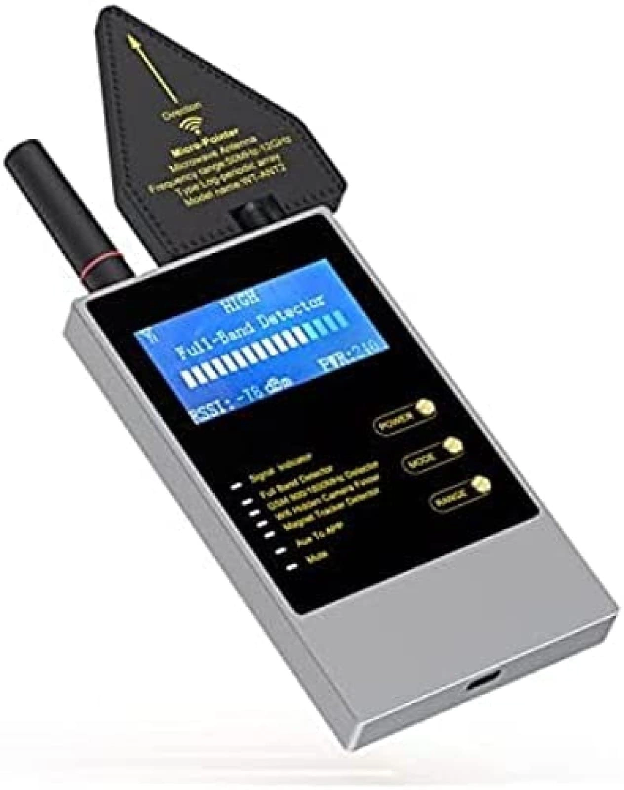 HUANGEDQ Hidden Camera Detector - 800mA Battery TYPE-C LED