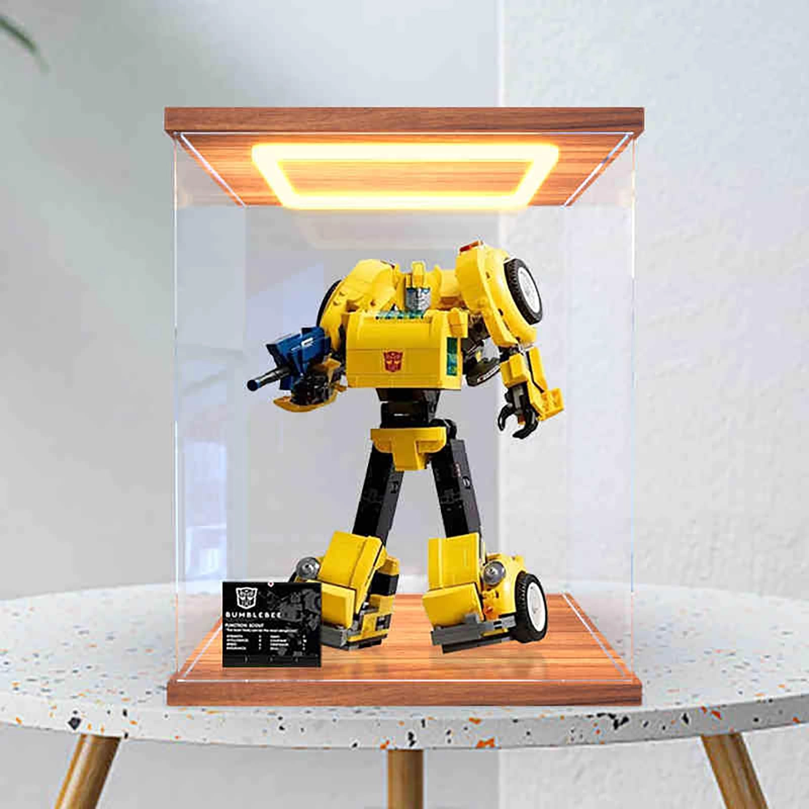 bodamaike LEGO ICONS Display Case (10338) - for Che-wbacca Walnut Backlight Model