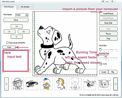 Laser Engraving Machine - 200-250mW Red light