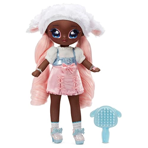 Lila Lamb Teens Fashion Doll - 11" Soft Fabric Pink Hair