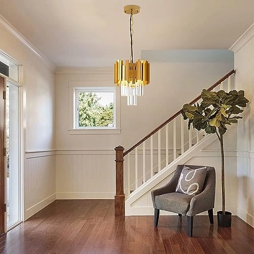 Modern Crystal Chandelier - 13 inches 19.7 inches