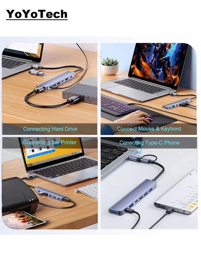 USB C Hub - 4K@30Hz 87W PD 5Gbps
