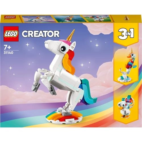 Creator 3 in 1 Magical Unicorn (31140) - Rainbow Ages 7+