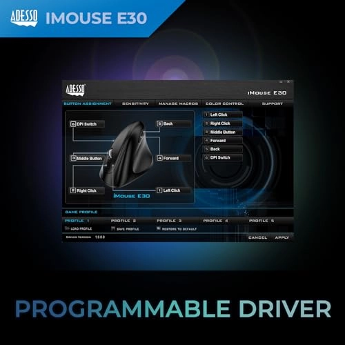 iMouse E30 Vertical Ergonomic Mouse - Wireless