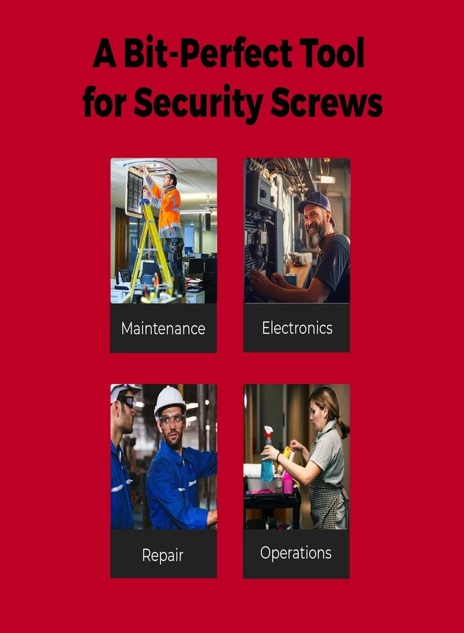 Tamperproof Multi-Bit Screwdriver Set