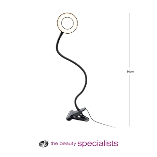 Beauty station LED ring light - USB powered Dimmable
