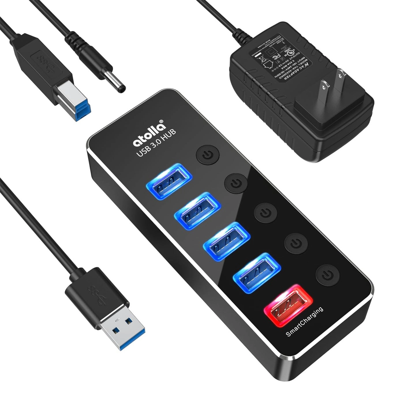 USB 3.0 Hub - 4-Port 5V/3A Adapter