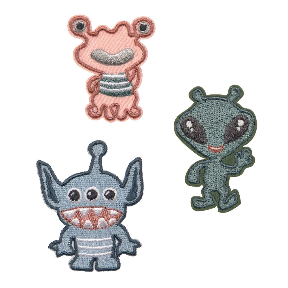 Lässig Monster Sticker Book Textile Woven 3 pcs