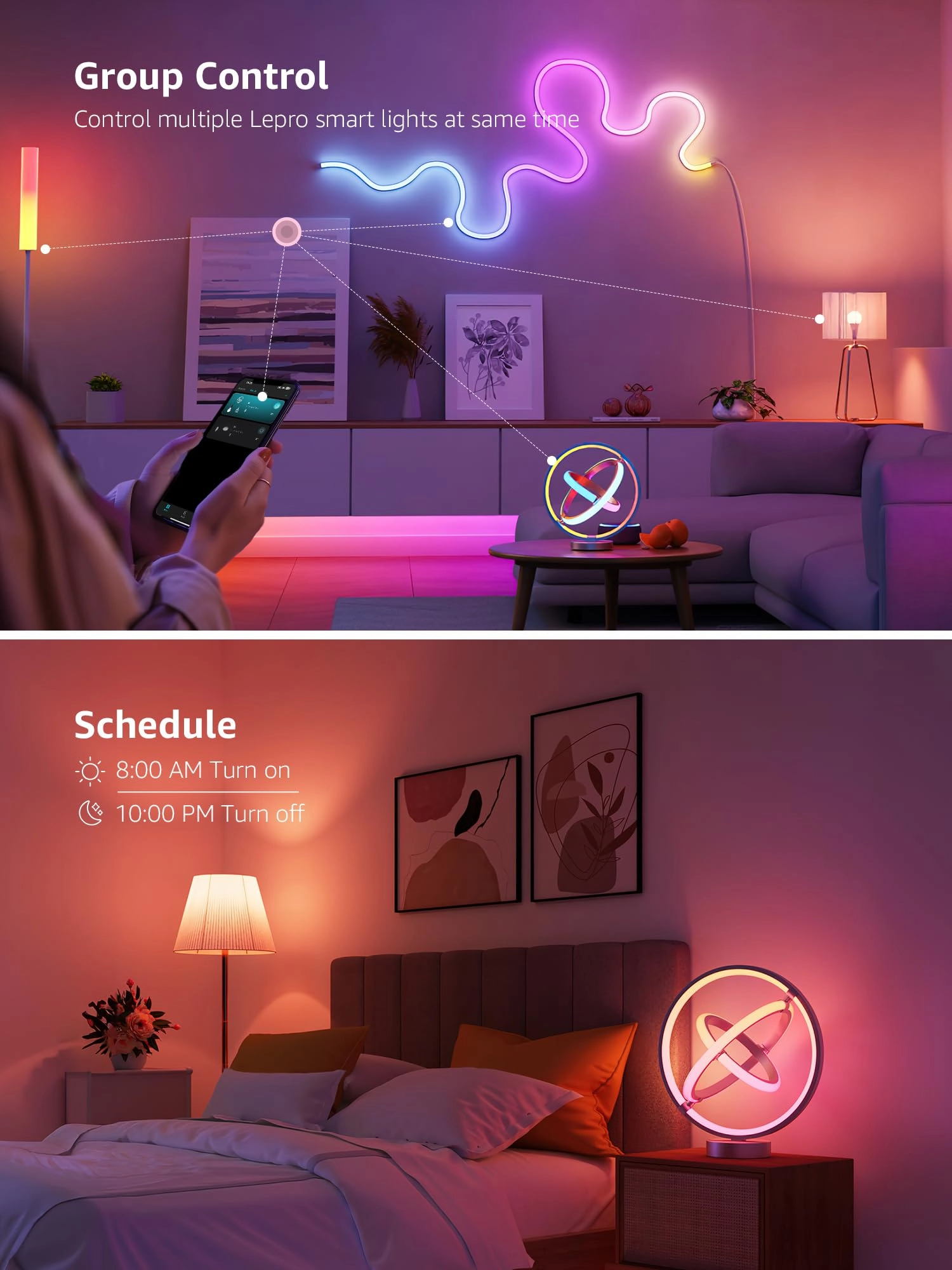 TB1 - AI Smart Table Lamp RGB+IC Addressable