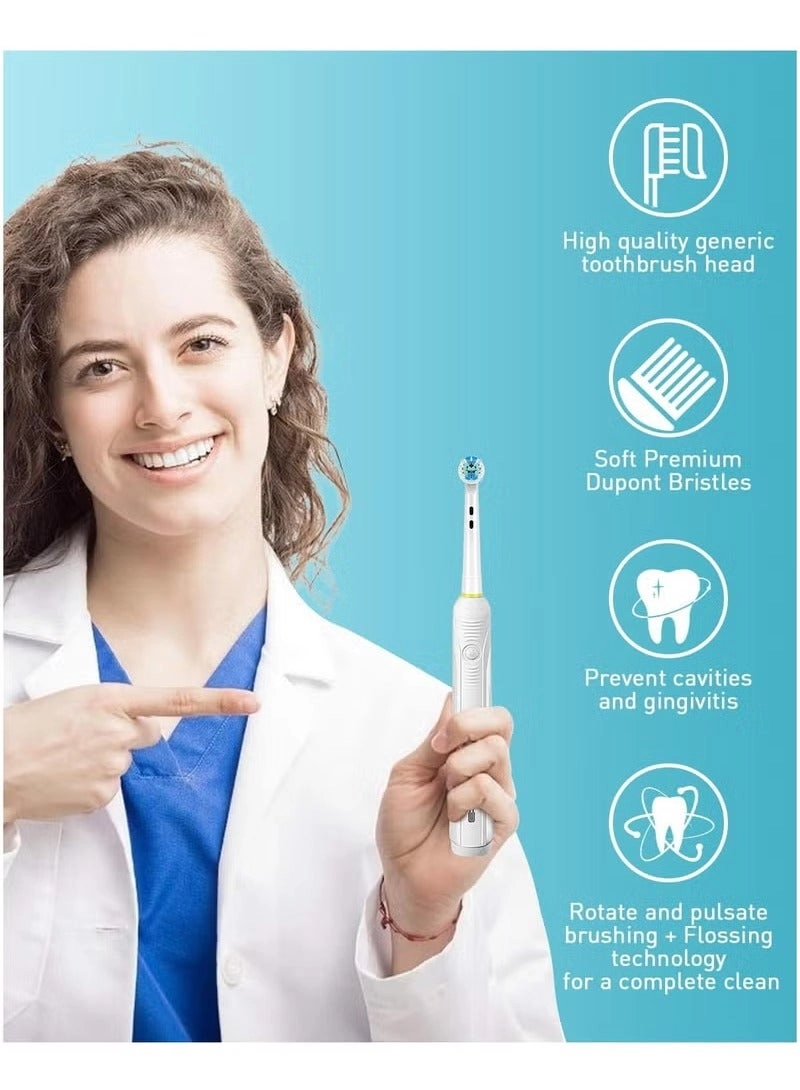 Precision Clean - 4x + 3D White Clean - 4x + CrossAction - 4x