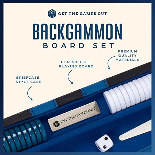 Backgammon Set - Classic Board Case 2 Player