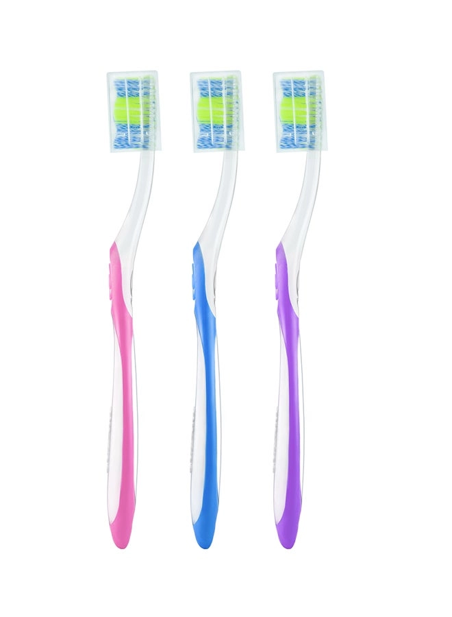 Twister Deep Cleaning Manual Toothbrush 3-Piece Pack