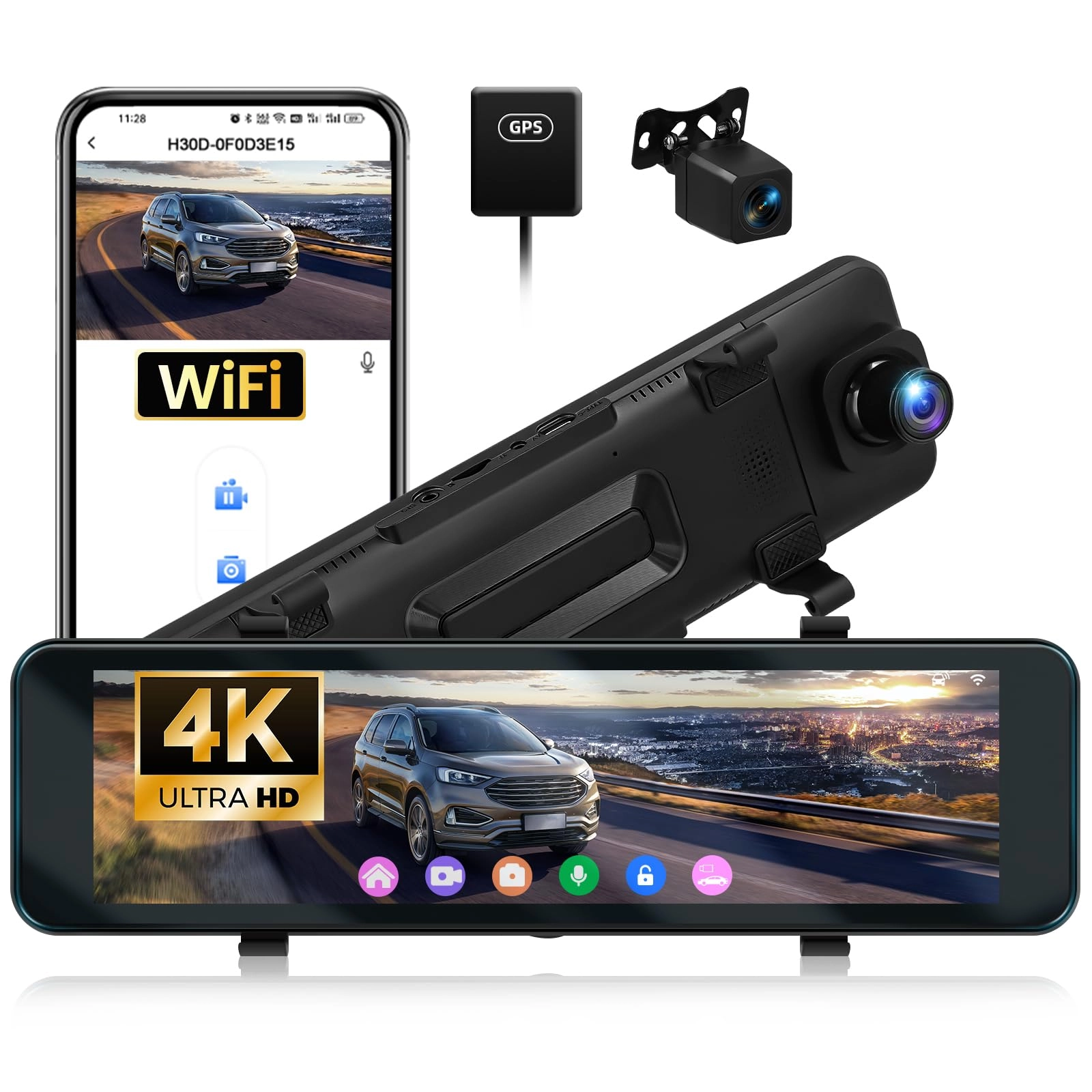 Mirror Dash Cam - 2160p