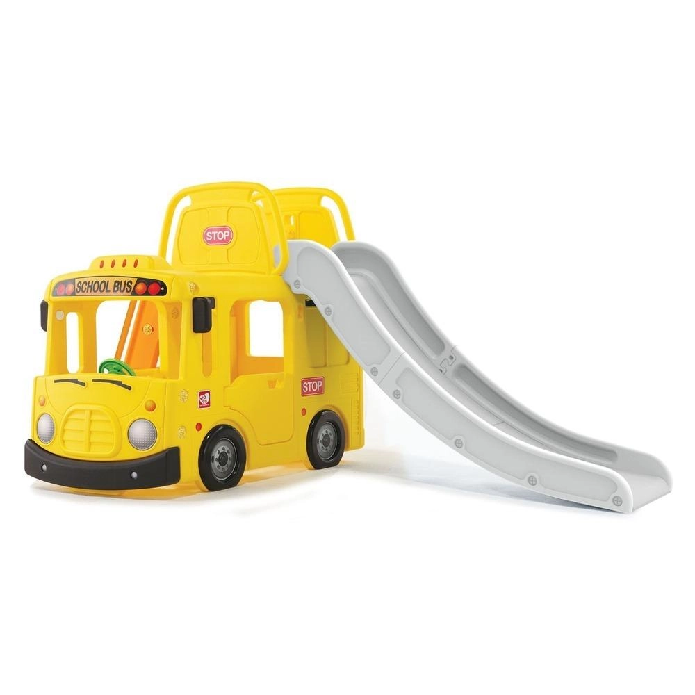 Gambol 3-in-1 Little School Bus Slide Play Set - Yellow 2+