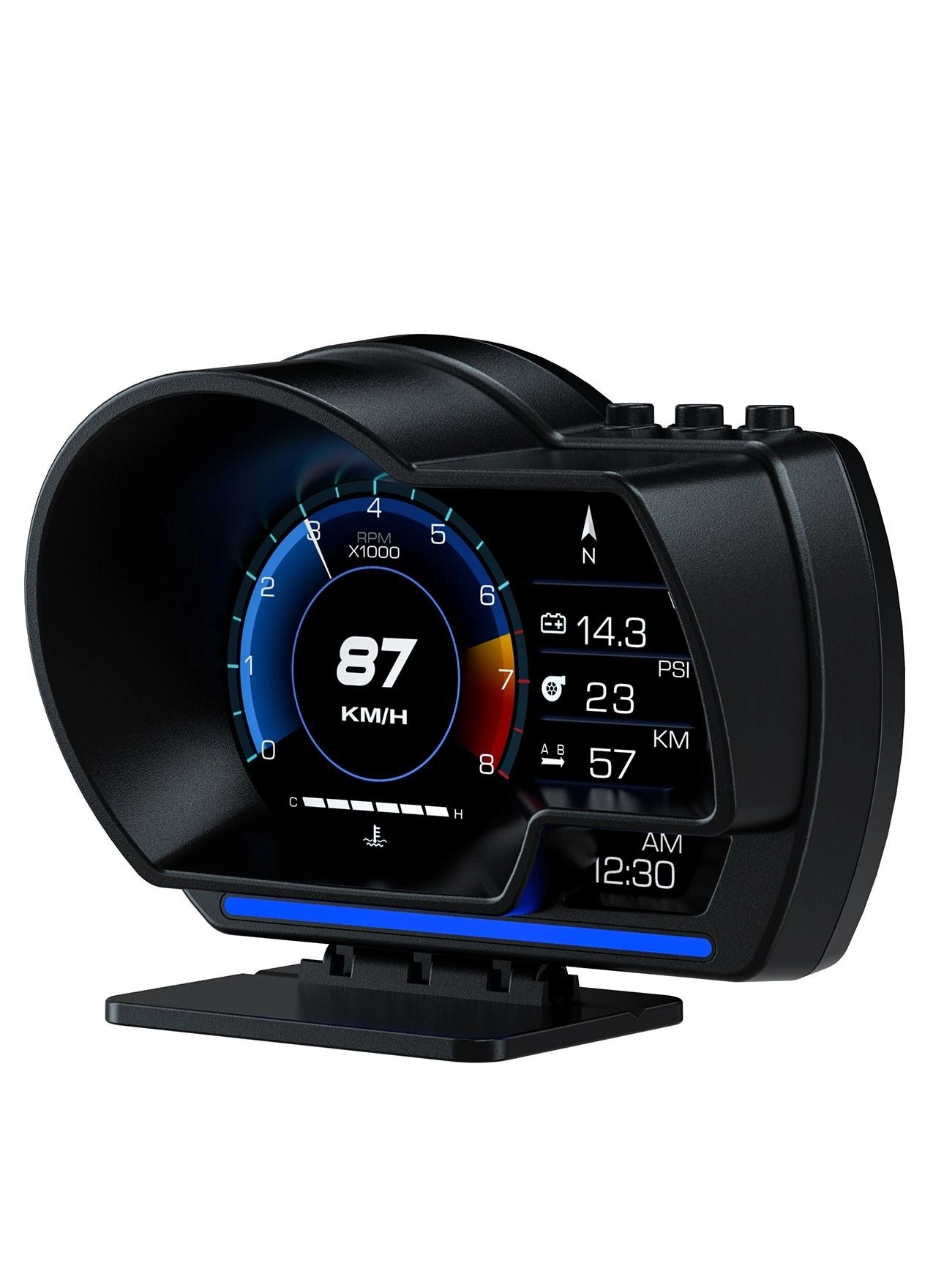 P6 - Car HUD Head Up Display Dual System OBD GPS Speedometer