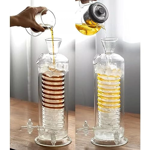 Iced Coffee Maker - 180ml 340ml Spiral Cooling Tube