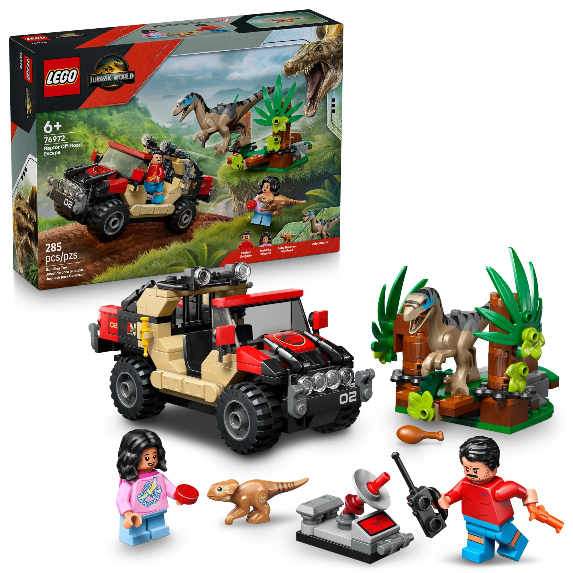 LEGO Jurassic World Raptor Off-Road Escape (76972)