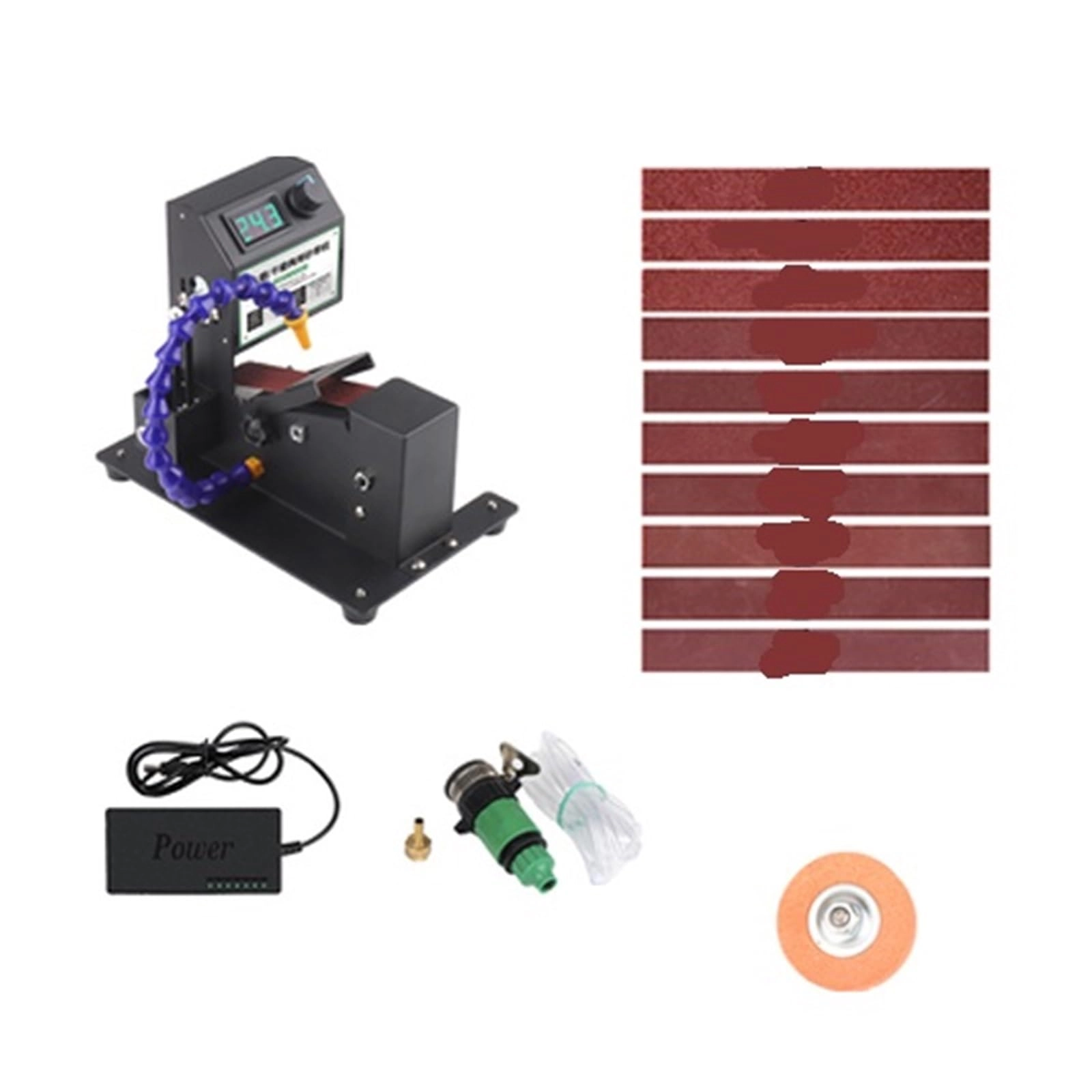 Mini Belt Sander - 7 Variable Speed 10 Sanding Belts