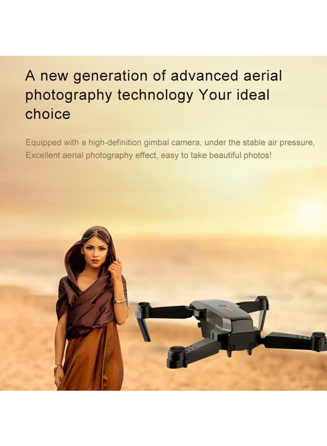 E88 Pro - 4K Foldable WiFi 6-Axis