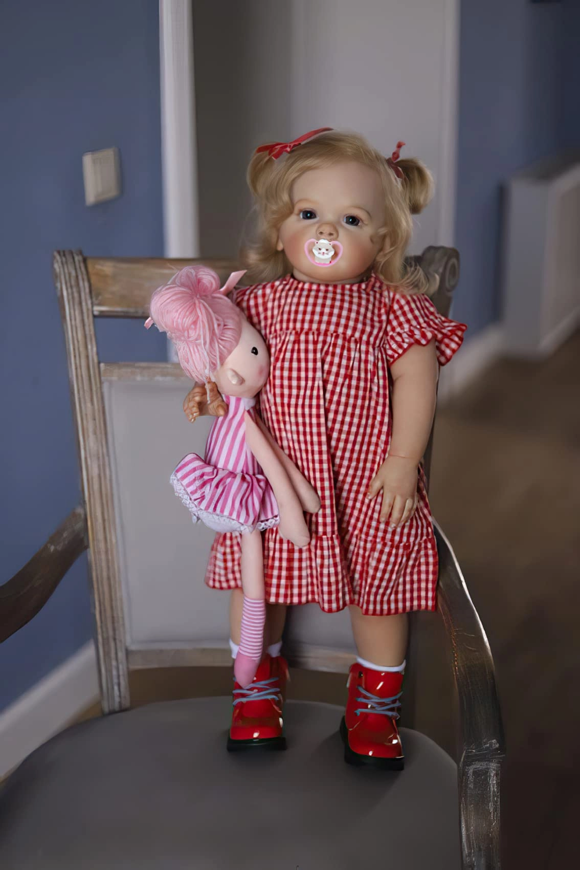 Reborn Baby Doll - 24 Inch Soft Cloth Body Blonde Hair Ages 3+