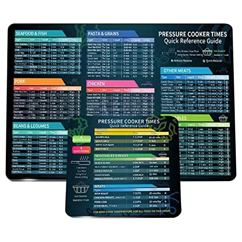 Air Fryer Magnetic Cheat Sheet - durable magnetic materials 2 Magnet Sheets