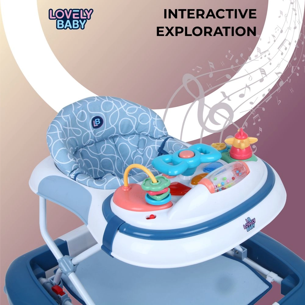 Cosmic Baby Walker - Foldable High back padded seat