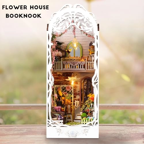 DIY Book Nook Kit - FLOWER HOUSE BOOKNOOK 1/32