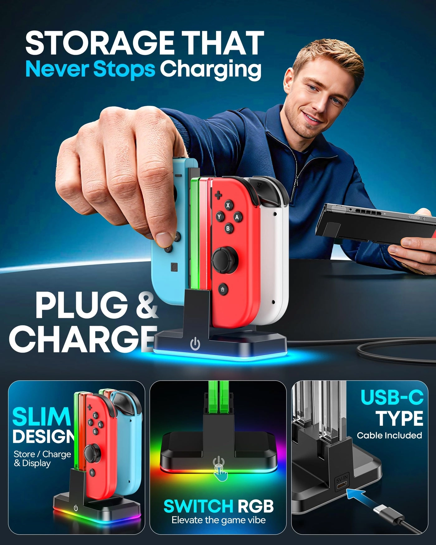Switch Joycon Charger - Nintendo Switch