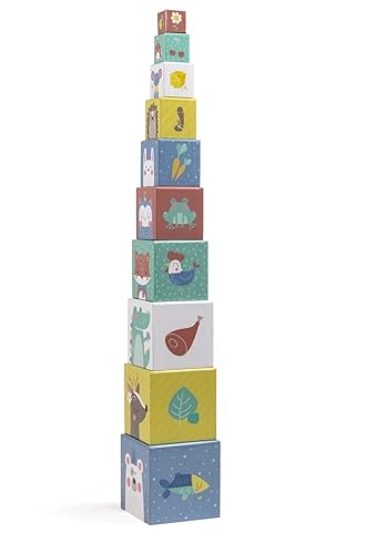 Animals Pyramid Sorting And Stacking Tower - 1+