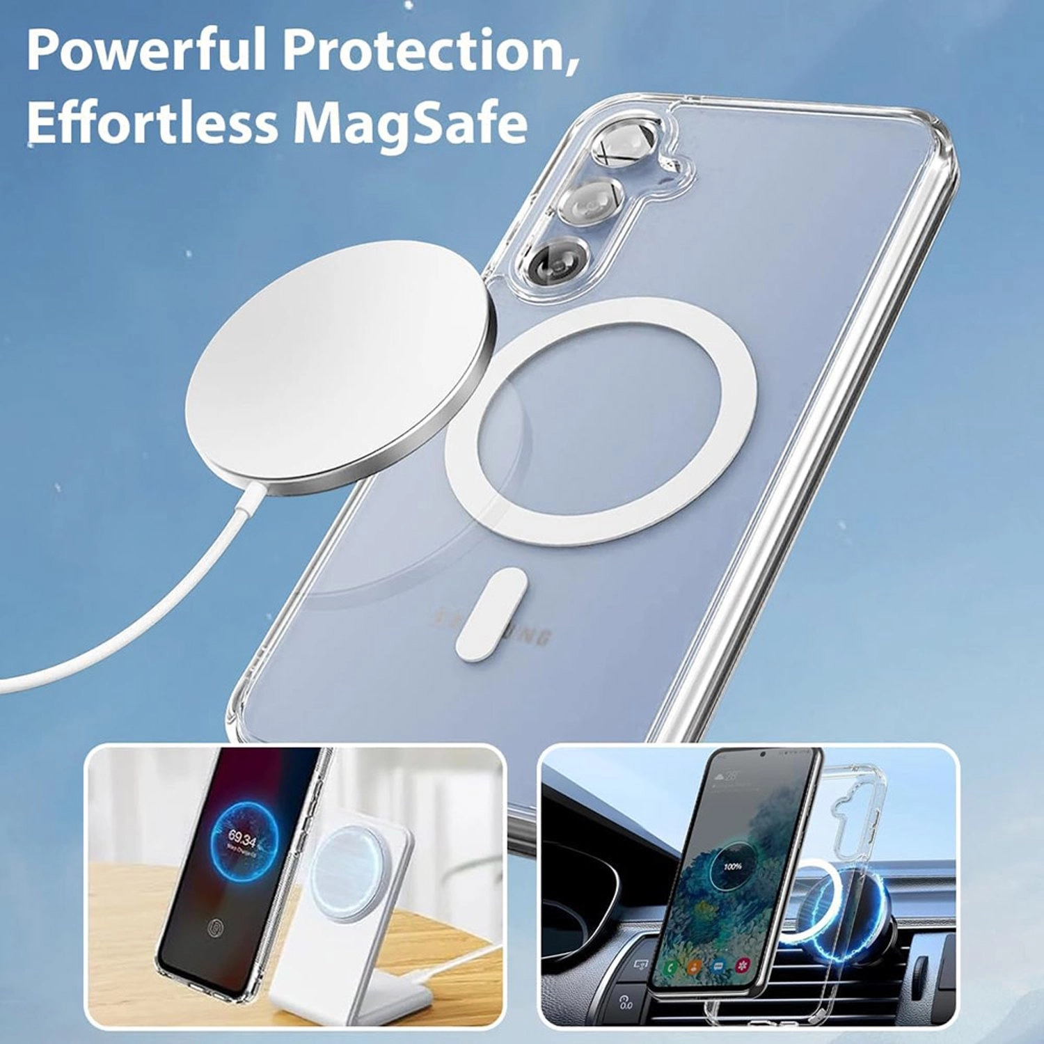 Clear Case with MagSafe for Samsung Galaxy S25