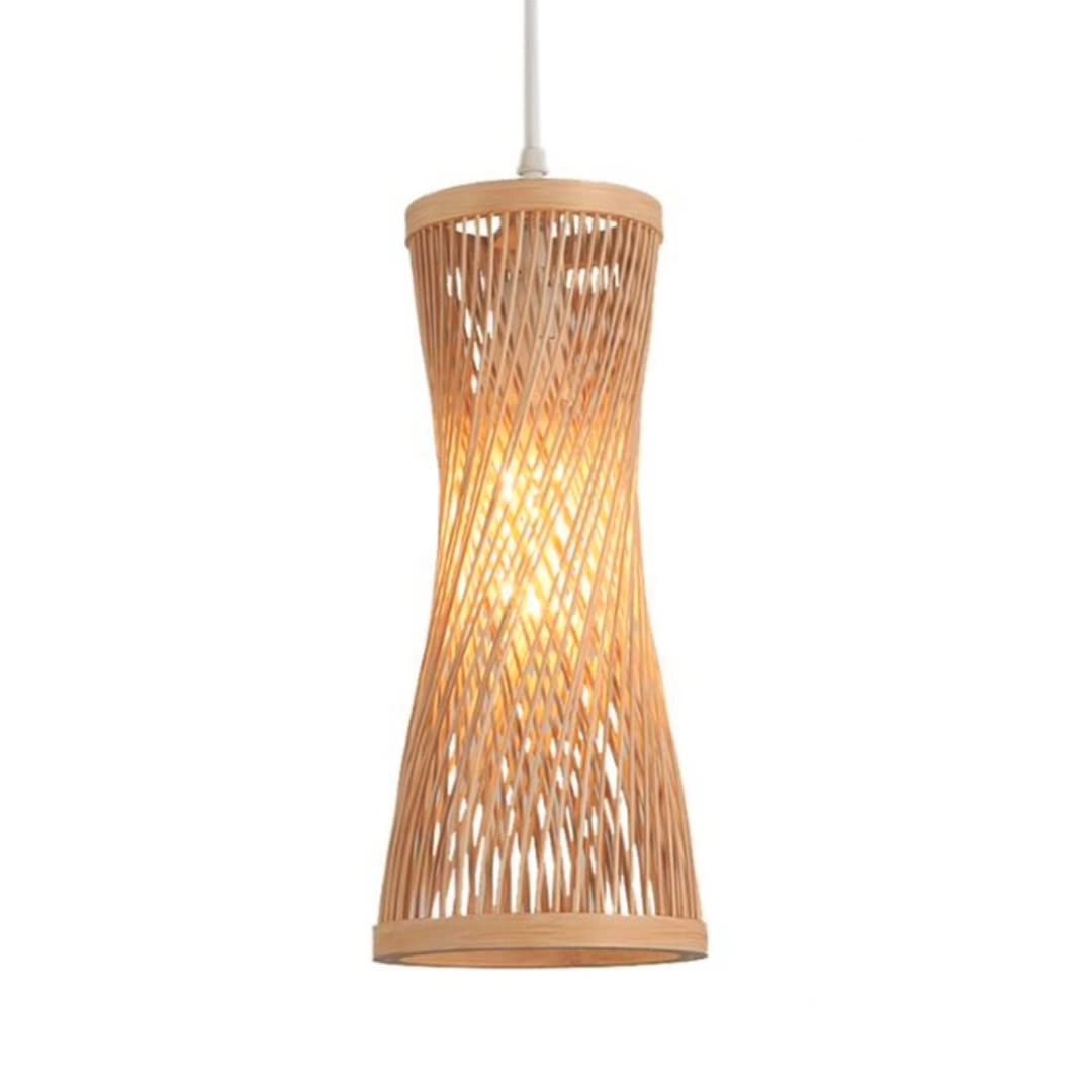 DUNMW Handmade Bamboo Chandelier - Warm