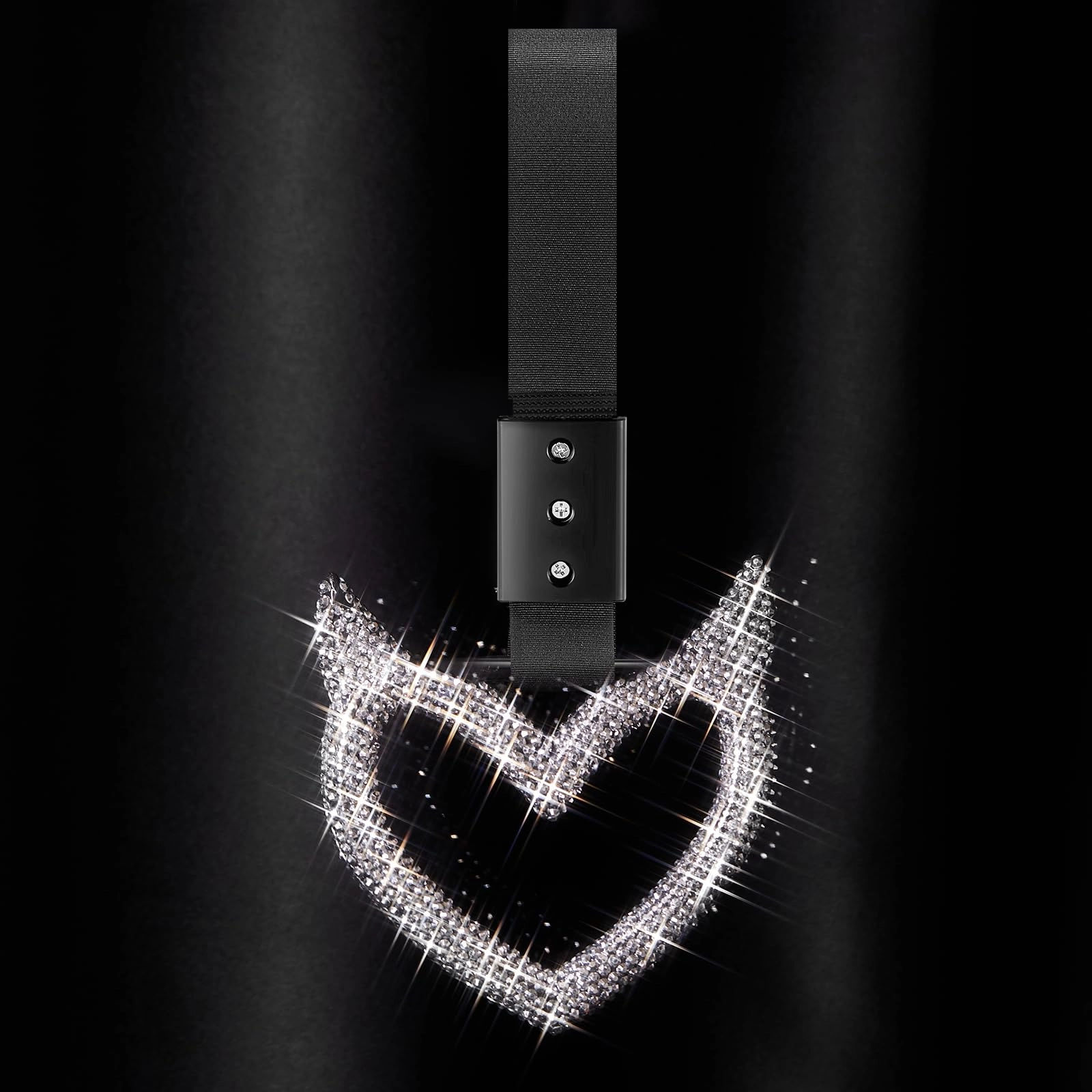 Bling Heart Handle Ring - White Devil Style